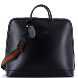 Gucci Horsebit Web Duffle Bag Leather #218069G20B